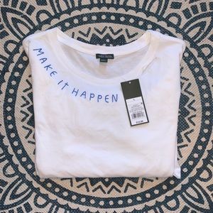 Wild Fable Embroidered Distressed T-Shirt NWT